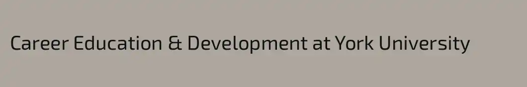Career Education & Development at York University